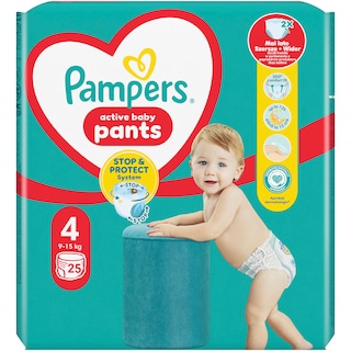 Pampers | Pants | Scutece chilotel bebelusi Marimea 4, 9-15 kg, 25 buc