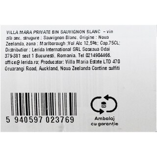 Villa Maria | Vin alb sec Sauvignon Blanc 0.75L