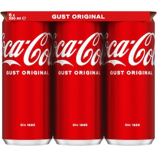 Coca-Cola Gust Original | Bautura racoritoare carbogazoasa 6x330ml