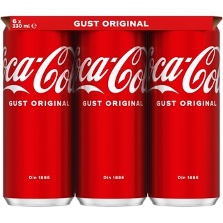 Coca-Cola Gust Original | Bautura racoritoare carbogazoasa 6x330ml