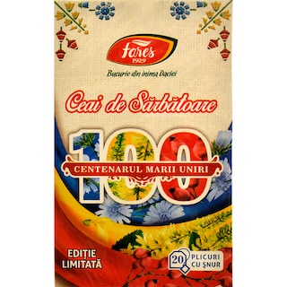 Fares | Ceai de sarbatoare aromat din fructe si plante cu cicoare,sulfina si macese 40g
