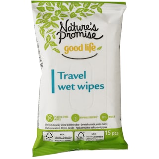 Nature's Promise | Servetele umede pentru maini, 15 bucati