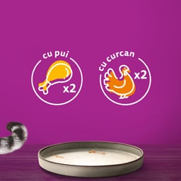 Whiskas | Hrana umeda pentru pisici bucati moi de pasare in aspic 4x85g