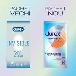 Durex | Prezervative Invisible XL 10 bucati