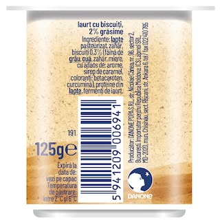 Danone Delicios | Iaurt cu biscuiti 125g