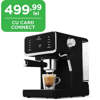 Berlinger Haus | Espressor digital 3-in-1, 950W, capsule, cafea macinata, ESE, negru- argintiu