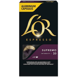 L'or | Cafea Espresso Supremo, 10 capsule