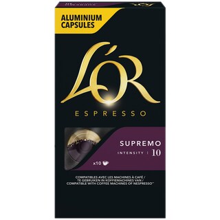 L'or | Cafea Espresso Supremo, 10 capsule