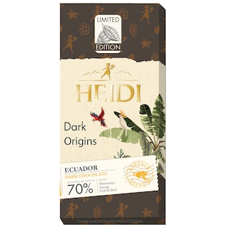 Heidi | Ciocolata amaruie Dark Origins Ecuador 70% cacao 50g