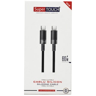 Super Touch | Cablu silicon Type-C to Type-C