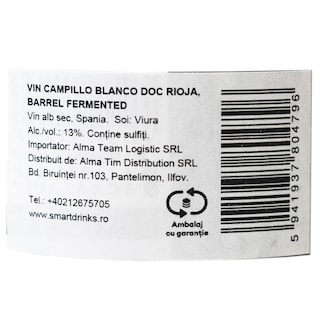 Campillo | Vin alb sec  0.75L