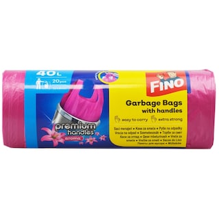 Fino | Saci de gunoi cu maner 40L, 20 bucati