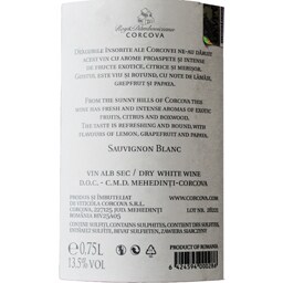 Corcova | Vin alb Sauvignon Blanc 0.75L