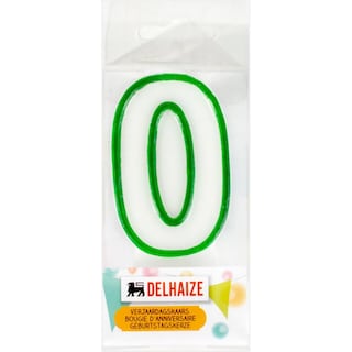 Delhaize | Lumanare aniversare cifra 0