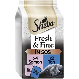 Hrana umeda pentru pisici adulte, Selectii de peste in sos 6x50g