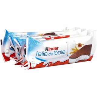 Kinder Felie de lapte | Prajitura cu crema de lapte 5x28g