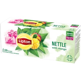 Lipton | Ceai de urzica cu aroma de mango 20x2.1g