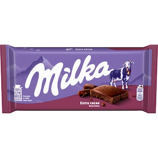 Milka | Ciocolata cu lapte si extra cacao 90g