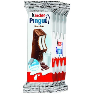 Kinder Pingui | Prajitura cu ciocolata fina, cu crema de lapte si cacao 4x30g