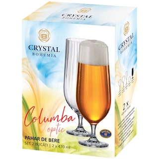 Cristal Bohemia | Pahare pentru bere 2x470ml
