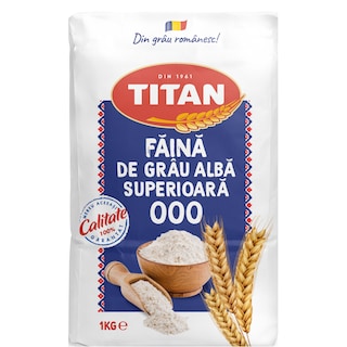 Titan | Faina alba de grau superioara tip 000 1kg