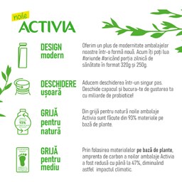 Activia | Iaurt de baut cu Bifidus ActiRegularis, 0.9% grasime 320g