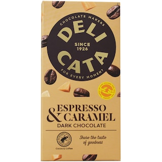 Delicata | Ciocolata neagra espresso & caramel 90g