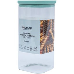 Neoflam | Recipient de sticla cu capac, 1600ml