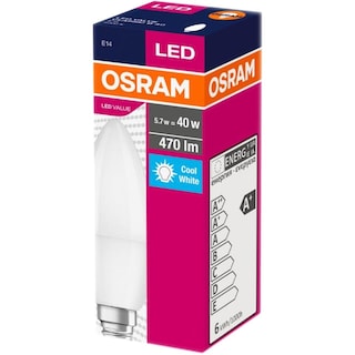 Osram | Bec LED E14 5.7W (40W) 4000K/2700K
