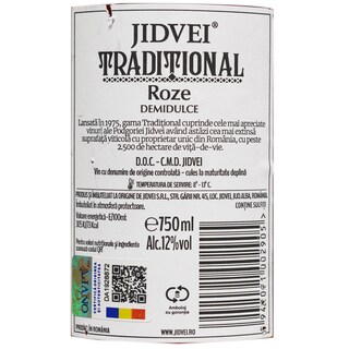 Jidvei | Vin roze demidulce Traditional 0.75L