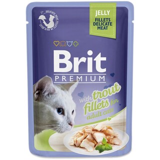 Brit Premium | Hrana umeda file de pastrav in jeleu 85g
