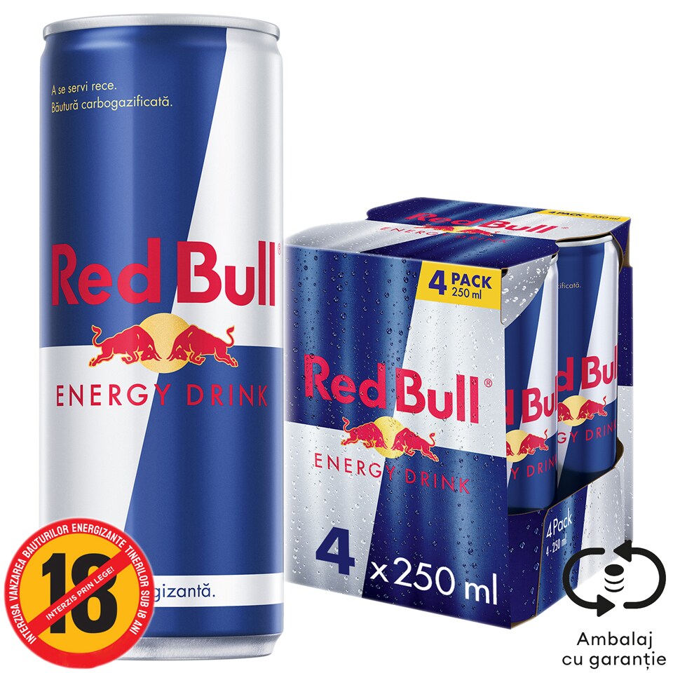 Red Bull | Bautura energizanta 4x250ml | Mega-image