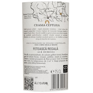 Astrum Cervi | Vin alb demisec Feteasca Regala 0.75L