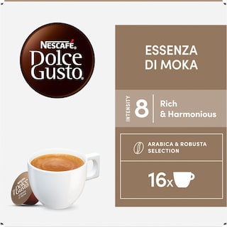 Nescafe | Dolce Gusto | Cafea Essenza di Moka, 16 capsule