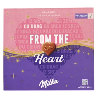 Milka | I Love Milka | Praline cu crema de capsune 110g