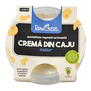 Rawckers | Crema de branza fermentata, din nuci de caju  150g