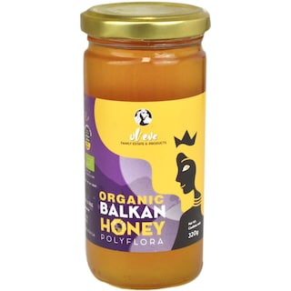 Ol'eve | Miere de albine poliflora balcanica organica 320g