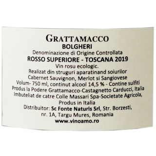 Grattamacco | Vin rosu Bolgheri Superiore 0.75L