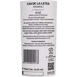 Caii de la Letea | Vin roze sec Merlot & Syrah & Pinot Noir 0.75L