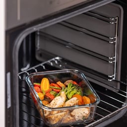 Neoflam | Vas pentru cuptor din sticla borosilicata, cu capac din plastic 2.5L