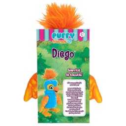 Puffy Friends | Jucarie de plus interactiva papagal Diego