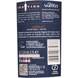 Individo | Vin rosu sec Saperavi 0.75L