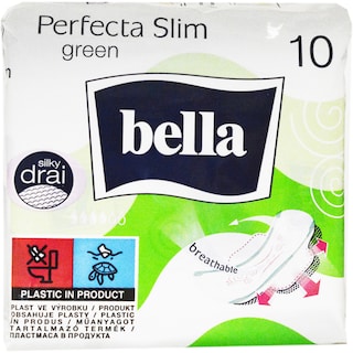 Bella | Absorbante igienice subtiri Perfecta Slim green