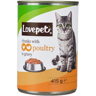 Lovepet | Hrana umeda pentru pisici, cu pasare in sos 415g