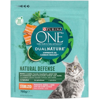 Purina One | Dual Nature | Hrana pentru pisici sterilizate cu somon 750g