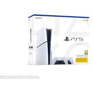 Sony | Consola PlayStation 5 Slim D Chassis cu 2 controlere DualSense