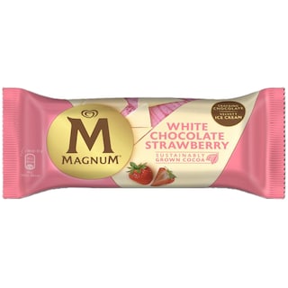 Magnum | Inghetata White Chocolate Strawberry 90g