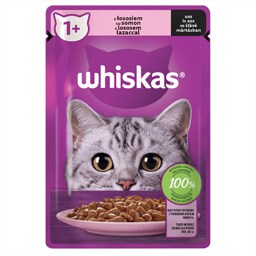 Whiskas | Hrana umeda pentru pisici cu somon in sos 85g