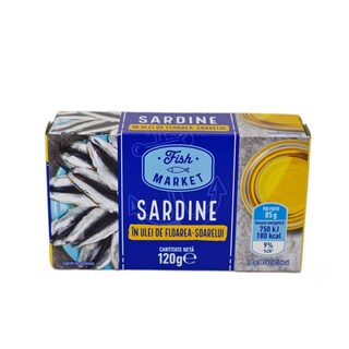 Sardine in ulei de floarea-soarelui 120g