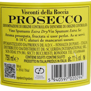 Visconti della Rocca | Prosecco Extra Dry 750ml
